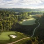 Aerial of the 2nd hole Potomac Shores