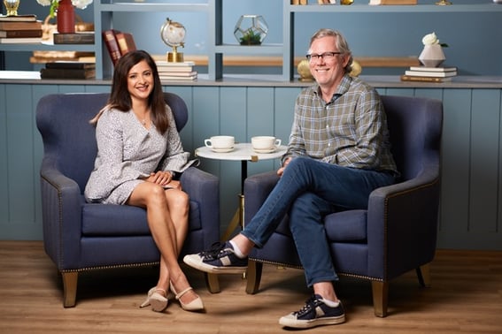 HubSpot CEO, Yamani Rangan with Executive Chairperson, Brian Halligan